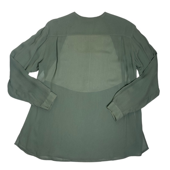 Giorgio Armani Vintage Sheer Two Toned Long Sleeve Tunic Sz 44/10 - Picture 8 of 13